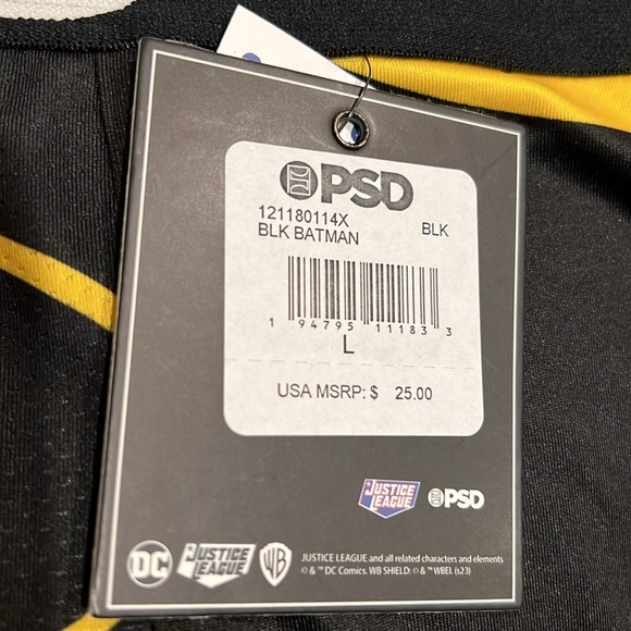 Brand New DC Justice League Black Batman PSD Boxers Briefs! - Picture 8 of 8